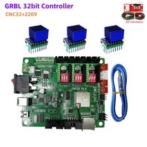 레이저 각인기 마킹기 GRBL 32 비트 컨트롤러 브레이크 아웃 보드 확장 카드 MKS TS35-R 디스플레이 CNC3018 업그레이드 키트 cnc 조각 기계, [01] CNC32-2209, 01 CNC32-2209