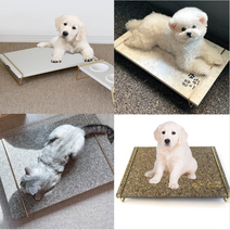 강아지천연대리석 반려견 침대 고양이 쿨매트 돌침대