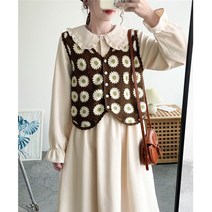 뜨개조끼 손뜨개 조끼 그물 레이스 베스트 브이넥 니트 보헤미안 꽃 자수 크로 셰 조끼 여성 민소매 빈티지 니트 자르기 탑 디자이너 Chaleco Mujer