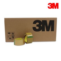 3M 박스테이프 372KS OPP 투명 포장테이프, 372KS 황색 70M (1BOX=40개입), 40개입