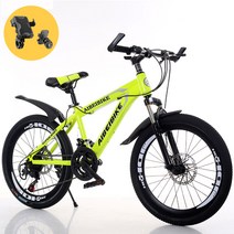 출퇴근 로드 자전거 팻바이크 성인 광폭 타이어 생활 두꺼운 산악 펫바이크 바퀴, 24단, 24인치, 라임