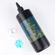 단단한 Uv 수지 접착제 크리스탈 클리어 자외선 경화 빠른 건조 에폭시 수지 UV 접착제 DIY 쥬얼리 수지 몰드 젤 경화제 만들기, 1000G