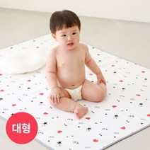 맘스네이처 대나무 양면 방수요, 구름