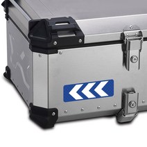 LINE CUT 자동차 오토바이 프리즘 반사스티커 알루미늄 배달통 탑박스 MTS1, 블루 2개 1세트, 2개