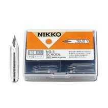 NIKKO 니코 No.5 스쿨펜촉 전문가용 만화용 펜촉 100+10EA