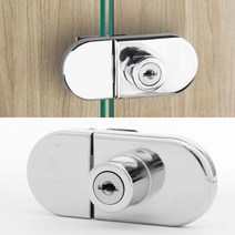 YOLOMAM 유리정 잠금장치 85X38MM 유리장 잠금장치 유리 장식장 자물쇠 유리 잠금장치