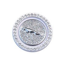 Ryusei 예쁜 자동차 스타트 버튼 커버 CX011, 화이트, 재규어