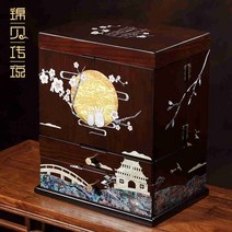 엔틱 고가구 자개장 나비장 문갑 장농 자개농 인테리어 약장 수납장, 브라운