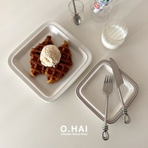 시라쿠스 메이플 정사각접시 (2 size / 5 color), 블루