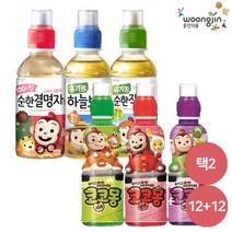 웅진식품 코코몽음료 6종 모음 200ml 12+12 택2 하늘보리/결명자/작두콩/코코몽음료, 유기농 하늘보리 12펫, 코코몽 딸기 12펫
