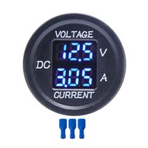 자동차 게이지범용 DC 9V ~ 48V 10A 디지털 전압계 전류계 측정기 12V 24V 36V 자동차용 LED 디스플레이, 02 파란