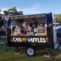 미니카페트럭 이동식 스트리트 트레일러 푸드트럭, 2.5mx1.6mx2.4m 600kg