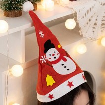 크리스마스 펠트 산타 모자 만들기 재료 장식 눈사람 유아 미술 집콕놀이