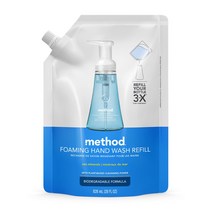 메소드 Method 포밍 핸드 워시 리필용 씨 미네랄 828ml, 1개