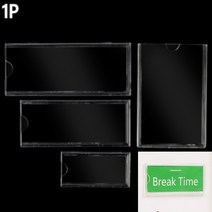 부착식 투명 월프레임 소형 55X25 POP부착용꽂이 홍보물아크릴포켓, 55x90