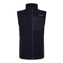 스파이더 남성용 표준 밴딧 풀 지퍼 플리스 조끼 블랙 라지, Black