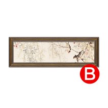 인테리어그림 아메카지스타일 침대머리 현수막 침실 벽 응접실이 있다 소파 기함 식당 뮤럴 화조 유화그림 1368785331, 클래식종려털로만든테추우천그림B-JS수입틀에박힌재질손카고