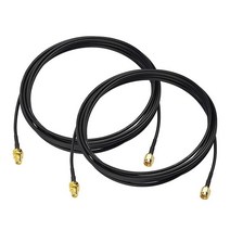 Bingfu SMA 수 - SMA 암 벌크헤드 마운트 RG174 안테나 연장 .. 정품보장, 3m / 10 feet