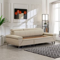 [라텍스바디필로우증정]이조농방 틸렌트 천연가죽면피 가죽온열쇼파, 3.5인용(스틀제외)+진그레이+확장형황토볼(황토)