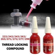 10ml 스레드 혐기성 접착제 금속 Threadlocker 블루 코킹 에이전트 243 안티 압력 나사 잠금 씰링 도구, 01 10ml 222