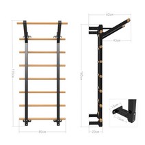 늑목 실내암벽타기 피트니스 재활치료 체육시설 감통, K808-6 리브 나무 프레임