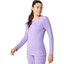 Smartwool 메리노 250 베이스레이어 크루 2021 - 여성용 차콜 헤더 스몰, Small, Ultra Violet