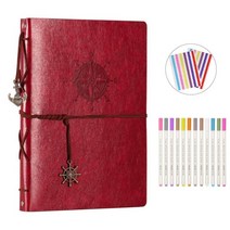 사진정리앨범 포토북 포토앨범 사진 앨범 빈티지 가죽 블랙 페이지 diy 스크랩북 앨범 사진 스티커 크리스마스 생일 결혼식 발렌타인 선물, 5