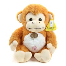 아망스 굿몽키봉제인형 라이트브라운 - 중형(32cm) 대형인형 동물인형 캐릭터인형 누리토이즈 애착인형