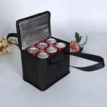 배달가방 food delivery bag ice pack 1pc 접이식 피크닉 딜리버리백, 블랙 28x14x17cm