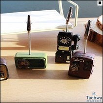 호텔프론트 펍인테리어 방송국소품 가구박람회 엔틱메모홀더 명함꽂이