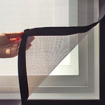 쾌청 창문 베란다 탈부착 방충망 블랙벨크로, 240 x 240 cm × 1개