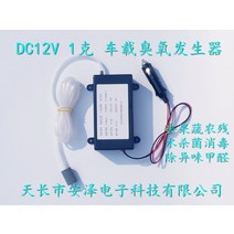 저렴한 DC12V 1g 차량 장착 관형 오존 발생기 물 및 공기 정화 과일 야채 소독, 한개옵션0