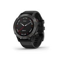 가민 Garmin 사파이어 프리미엄 멀티스포츠 GPS 시계, 6 Sapphire - Dark Gray with Bl