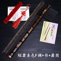 집콕 관악기 단소 연습용 대금 초보자용 퉁소 취미, 960 쇼트 플루트 F  +북 + 플루트 튜브