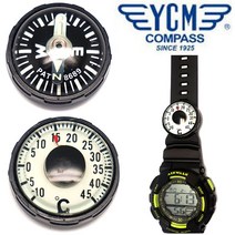 YCM 일본산 시계장착용 미니 나침반 온도계, 시계창착용, 60N(온도계)