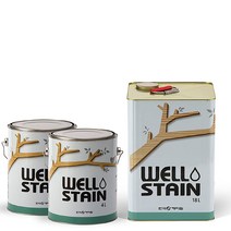 웰 WELL 오일스테인 DIY 페인트 4리터 아파트 팬션 방부목 데크 목재 목조.주택 한옥 가구 파고라 보호, 그레이