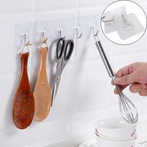 10pc 투명한 강한 자기 접착 성 벽 걸이 방수 재사용 할 수있는 흔적 부엌 목욕탕을위한 걸이 걸이 가정 부속품, 20pc