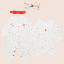 압소바 [압소바]체로헤어밴드우주+배내가운 2종세트[리본손수건증정]