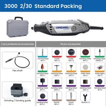 Dremel 3000 가변 속도 회전 공구 전기 그라인더 전문 액세서리 2개 포함 30 개 일상 사용 부품 가정용 DIY, 01 3000-230