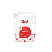 비앤비 NEW 섬유세제 1800ml 6개, 비앤비 섬유세제 리필 1800ml X6
