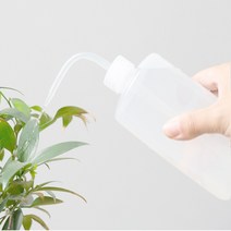 투명 소형 컬러 물 조리개 식물 화분 텃밭 물주기 홈가드닝, 대형 480ml 핑크