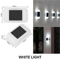 태양광 조명 야외 태양 벽 지능형 제어 Led 가벼운 원예 빛 램프 충전 Luminaire, [01] white light