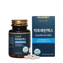 스캇나인 100% 뉴질랜드산 락토페린 초유 식약처 권장량 충족 60정, 1통