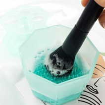 셀프천사 파운데이션브러쉬 세척기 브러쉬 세척 메이크업브러쉬 자동 브러시 빨기, 1개, 민트