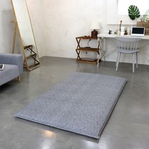 양면누빔 바닥에 까는 3단 접이식 클로 요매트(매트커버+매트솜 포함) S/SS/Q 자체제작, 클로 그레이