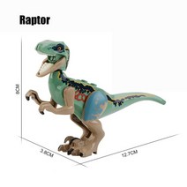 레고호환 티라노사우루스 쥬라기 쥬라기공원 부품 블럭 피규어 공룡 빌딩 블록 세계 공룡 트리케라톱스 모델 벽돌 장난감 선물, t6 랩터, 가샤폰