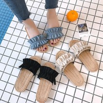 젤리나 ge257 여성슬리퍼 패션 주름 여름 바캉스