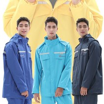 RAINFREEM 레인프림 오토바이우비 남자비옷 배달 방수우의 상하, 옐로우