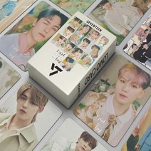 55 개/대 Kpop 17 달링 Lomo 카드 엽서 앨범 패션 귀여운 그룹 아이돌 인쇄 팬 축의금, [02] SEVENTEEN-2