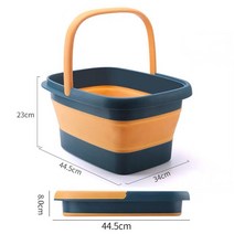 접이식 발 담그는 양동이 플라스틱 휴대용 욕조 거품 마사지 버킷 가정용 사우나 페디큐어 목욕 용품 325511, 푸른, 02 파란